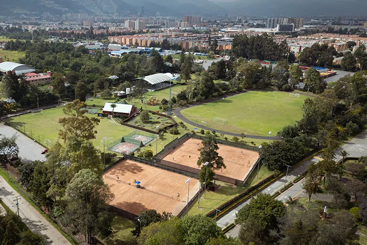 Vista aérea del Club Calle 195 Colsubsidio