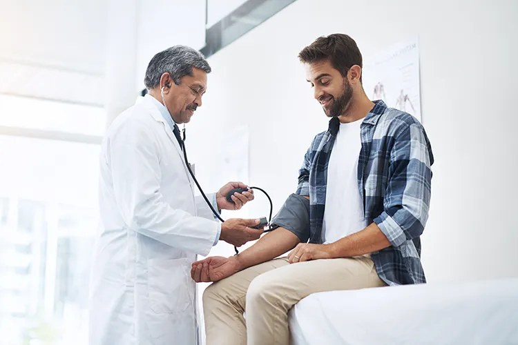 Paciente en consulta medica