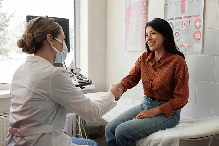 Paciente en consulta medica