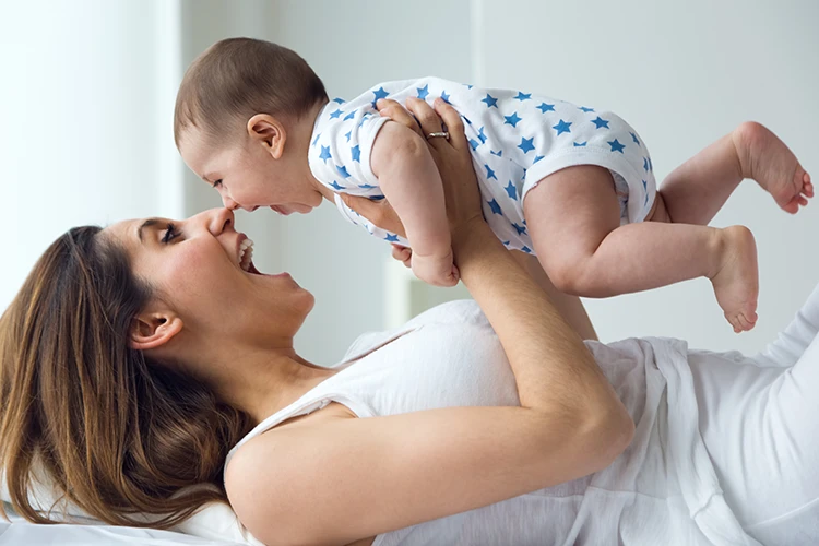 Madre con su bebe