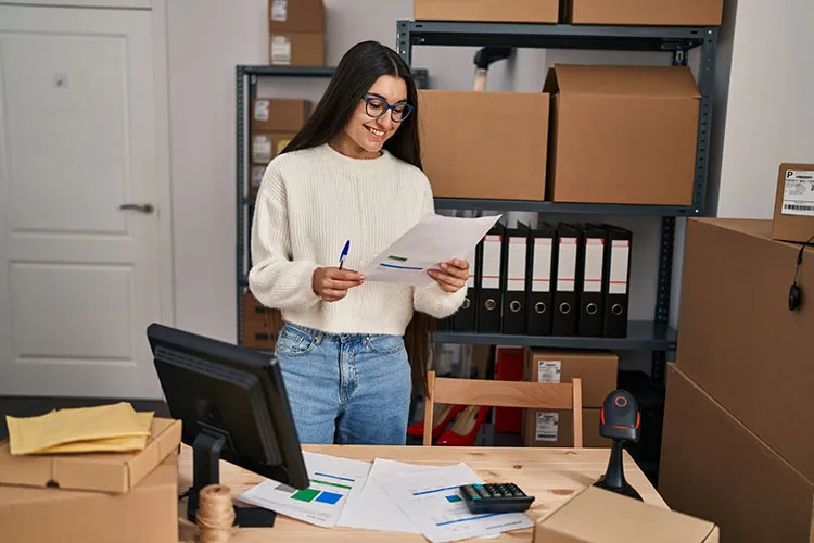 Mujer trabajando