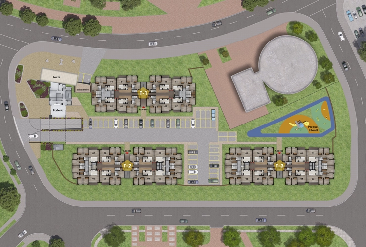 Imagen del plano del proyecto de vivienda Los Nogales