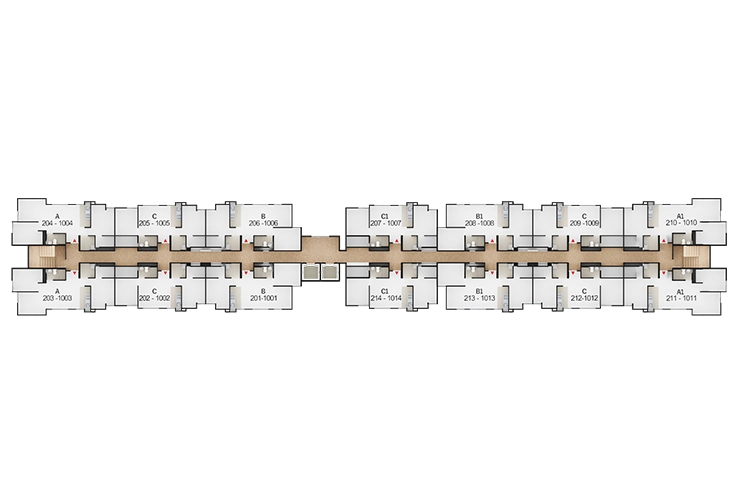 Imagen del plano del proyecto de vivienda Versalles