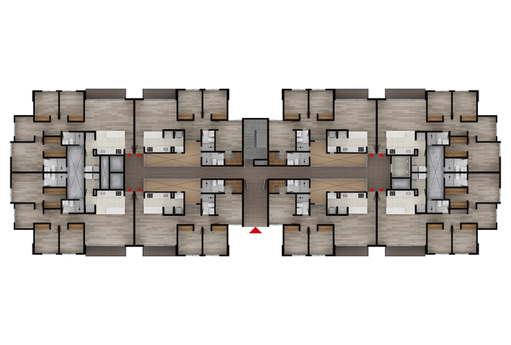 Imagen del plano del proyecto de vivienda Los Nogales