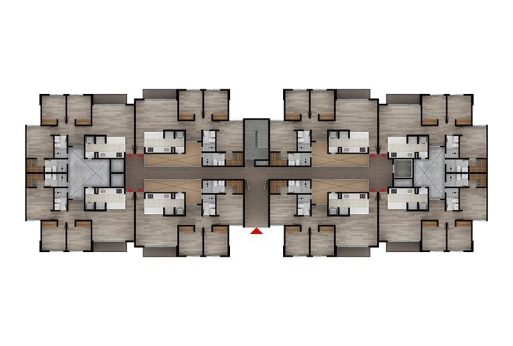 Imagen del plano del proyecto de vivienda Los Nogales