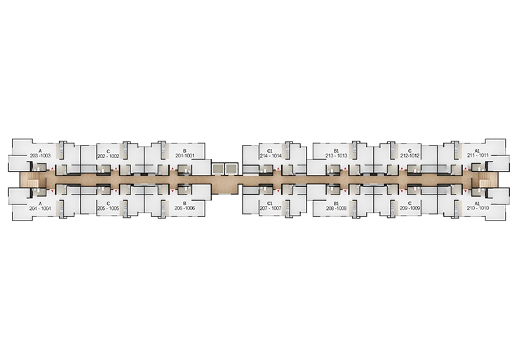 Imagen del plano del proyecto de vivienda Versalles