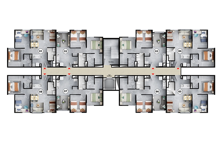 Imagen del plano del Proyecto de vivienda Inari Colsubsidio