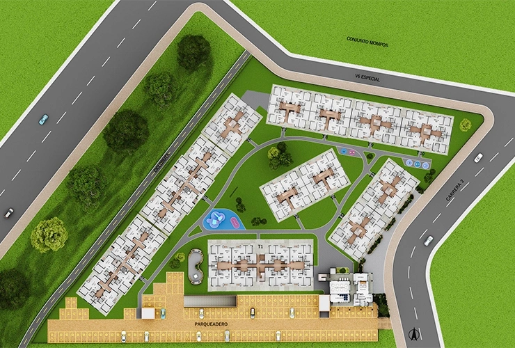 Imagen del plano del proyecto de vivienda Pamplona