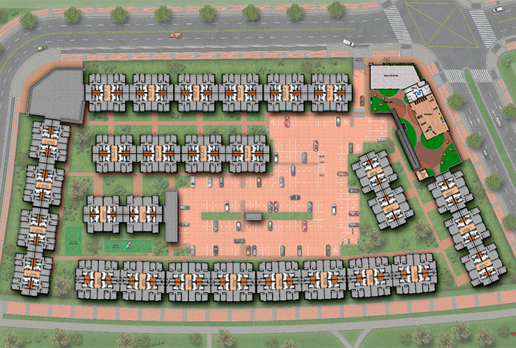 Imagen del plano del proyecto de vivienda La Unión