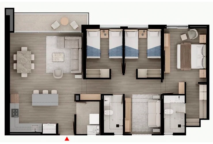 Imagen de planos del proyecto de vivienda Coral