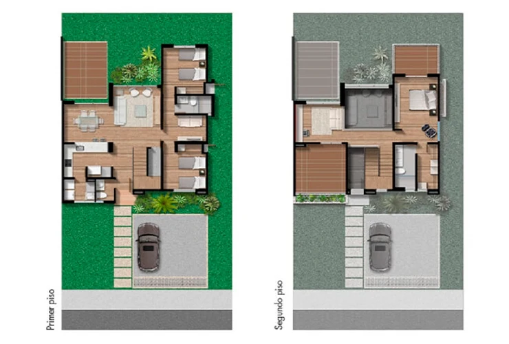 Imagen de planos del proyecto de vivienda Hacienda Samaria