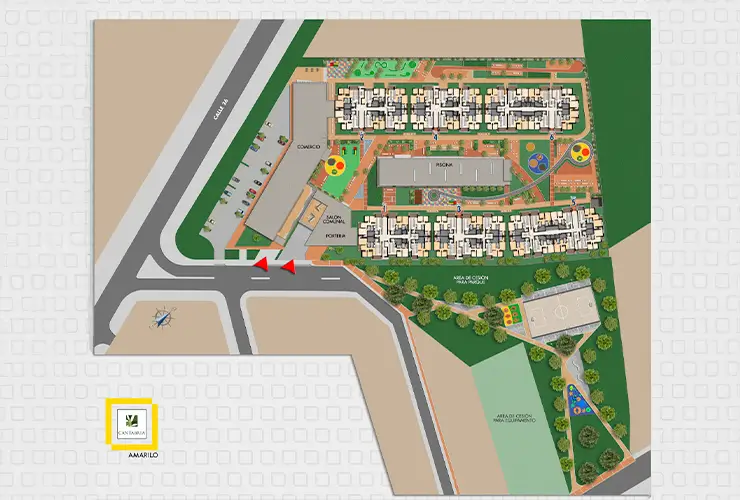 Imagen del plano del apartamento del proyecto de vivienda Cantabria