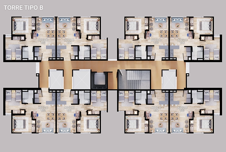 Imagen del plano del Proyecto de vivienda La Arboleda Colsubsidio