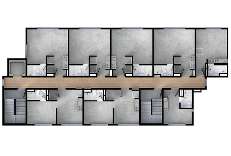 Imagen del plano del Proyecto de vivienda Karakali Colsubsidio