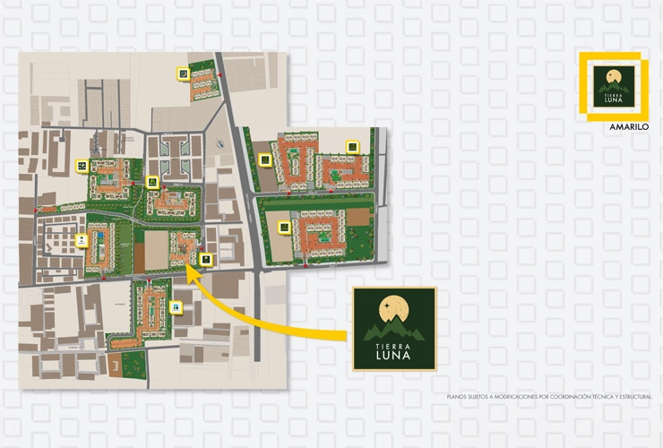 Imagen del plano del proyecto de vivienda Tierra Luna