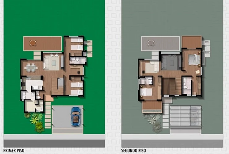 Imagen del plano del apartamento del proyecto de vivienda Alacalá