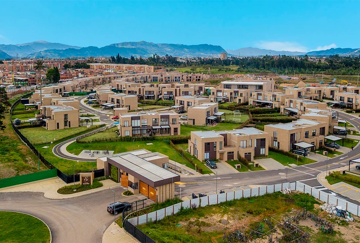 vista aerea del proyecto de vivienda Hacienda Samaria