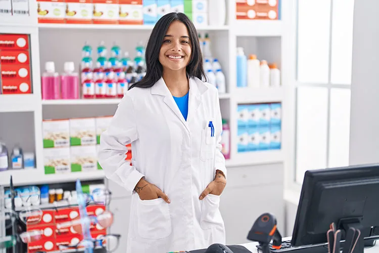 Mujer farmacéutica