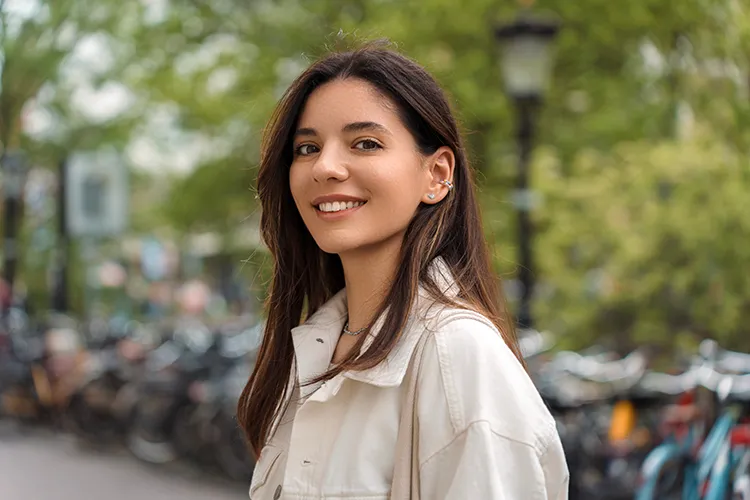 Mujer sonriendo