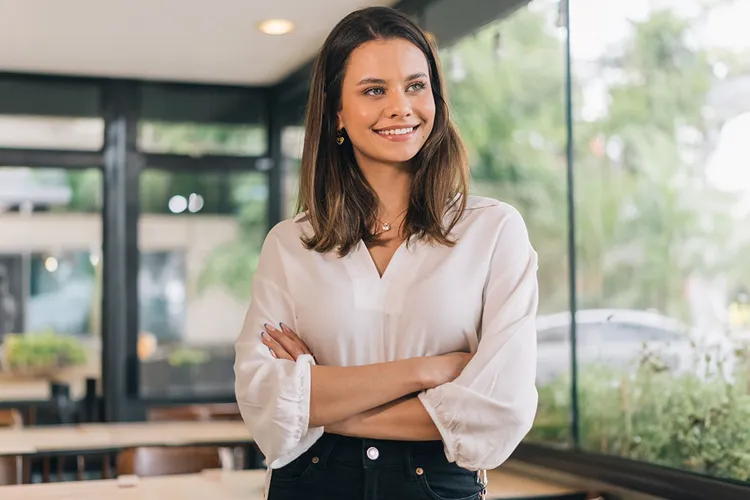 Mujer sonriendo