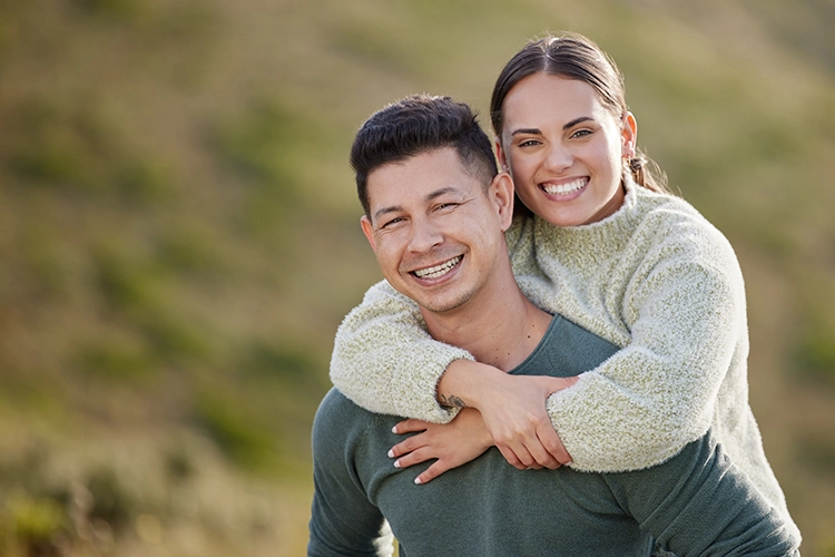 pareja feliz