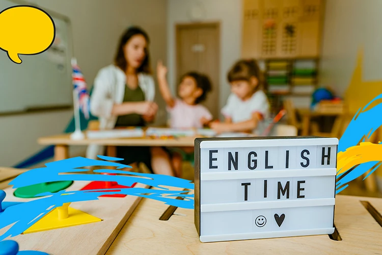 niños aprendiendo inglés