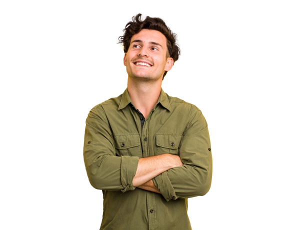 Hombre sonriendo