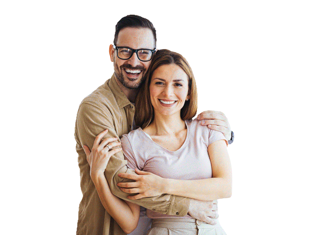 Pareja sonriente