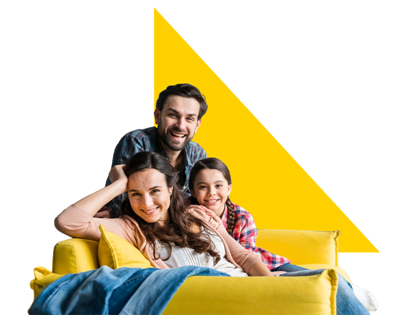 familia sonriendo