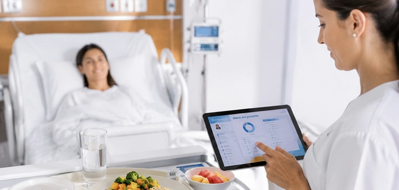 Médica indica la dieta para el paciente