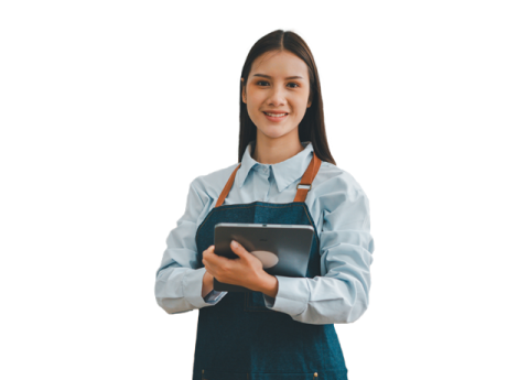 Mujer joven empresaria