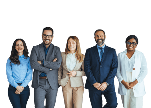 Grupo de trabajadores afiliados a Colsubsidio