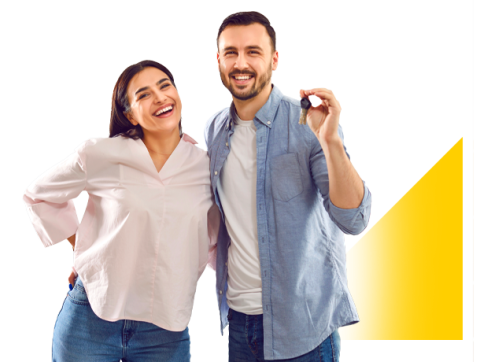 Personas recibiendo su vivienda colsubsidio